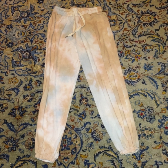 Tie Dye Orange, White, And Blue Cozy Sweatpants From The Brand Out From Under M - Picture 1 of 4